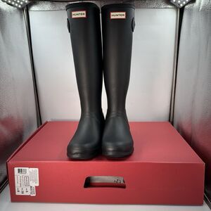 Hunter Original Tour Tall Boot, Black Winter, Rain Boot, Women’s Size 8 New